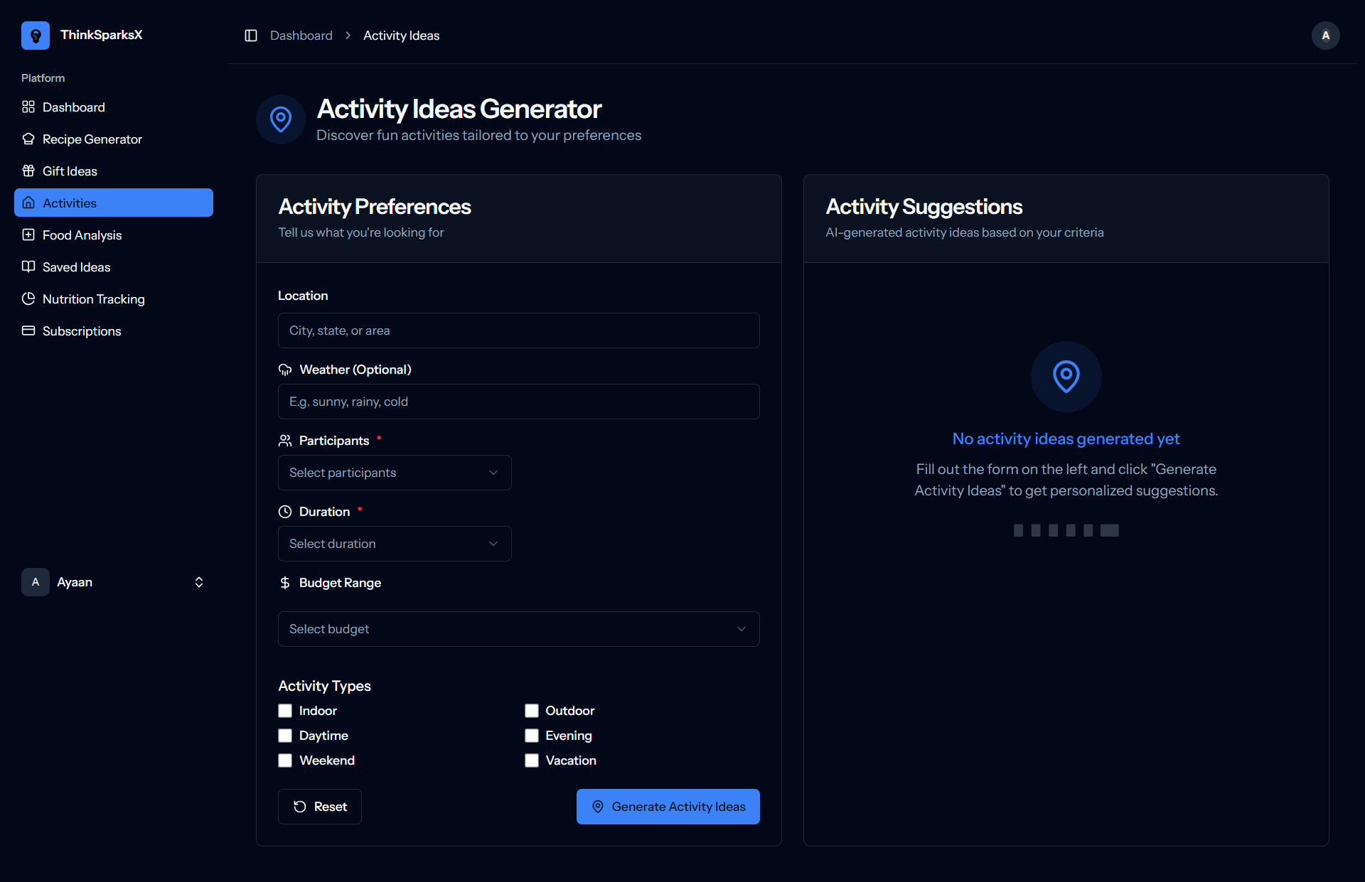 Activity Generator