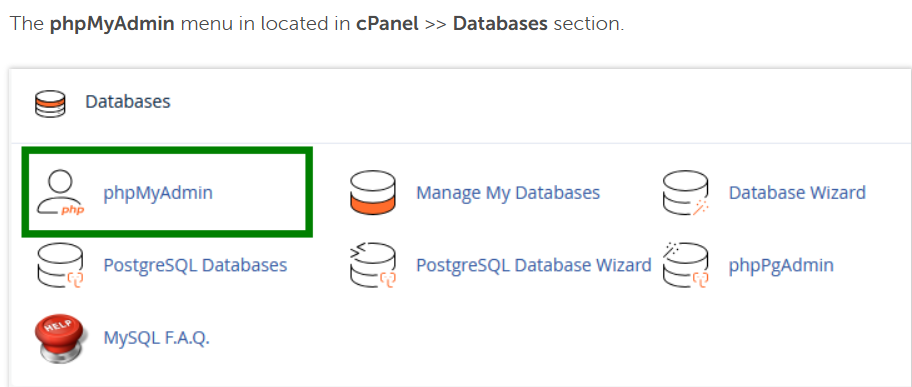 Current Databases List